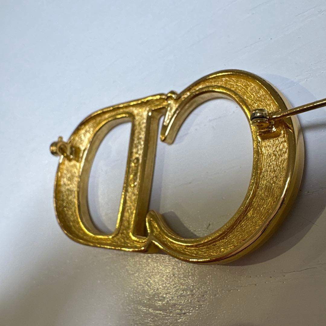 ChristianDior⭐︎CDロゴブローチ⭐︎クリスタル⭐︎美品