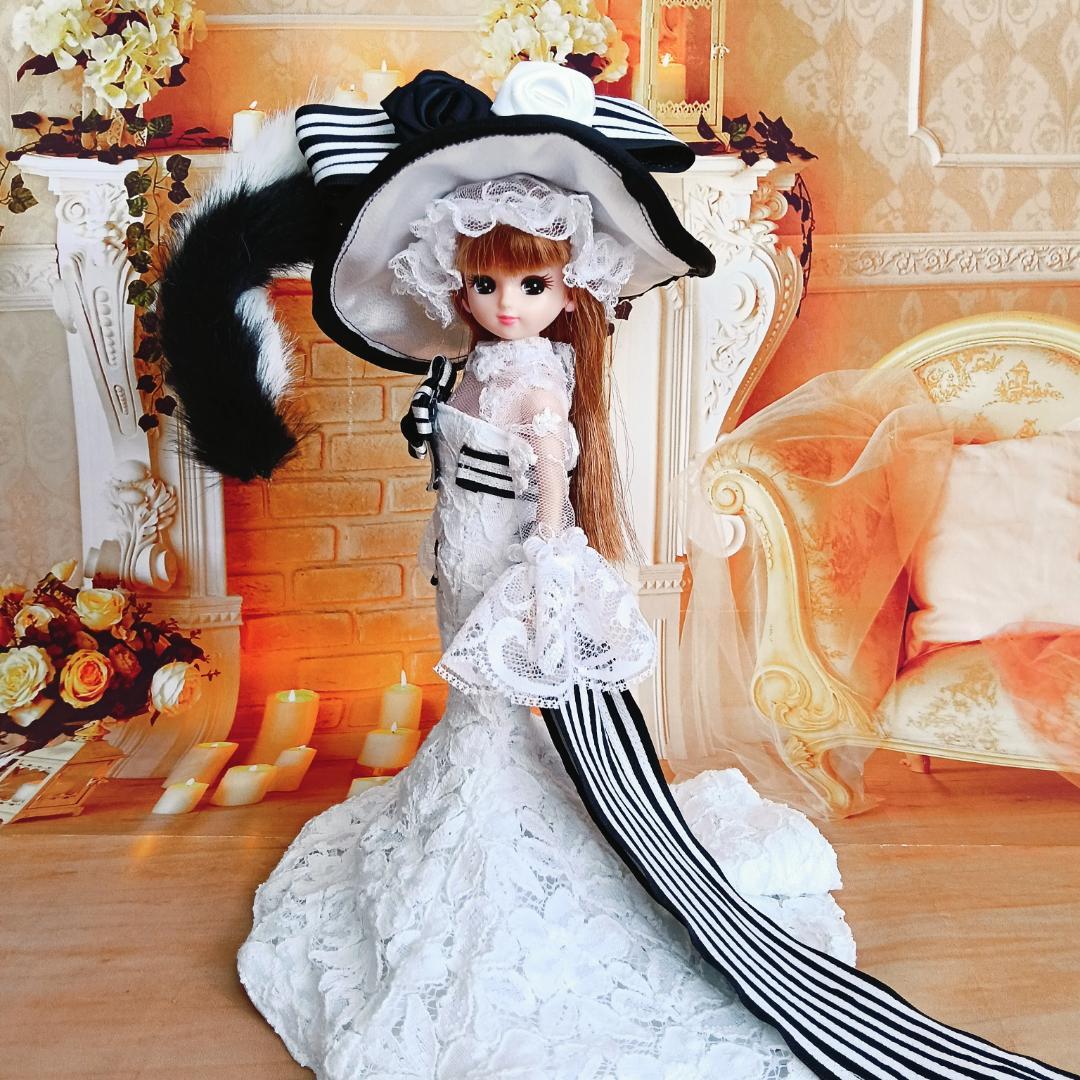 みい　リカちゃんサイズ　マーメイドライン　ドールドレス4点セット　2着分