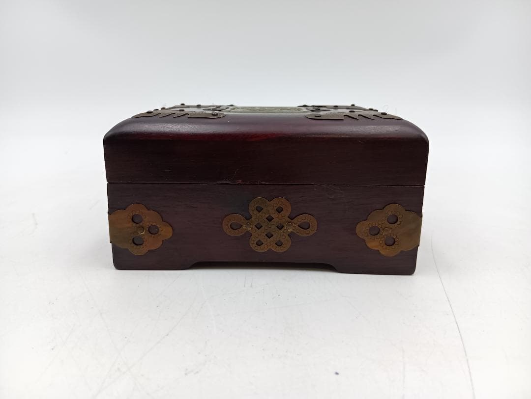 【超貴重】 中国 ヴィンテージ 小物入れ 木製 象嵌細工