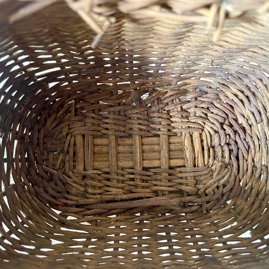 ドールパニエ　フランスアンティーク 人形用 ミニ プチ カゴ 籠 かご