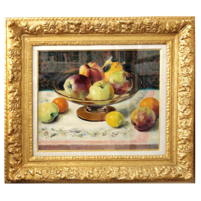 ☆山本彪一☆「　静物　」油絵　◇日展、光風会◇　F8号