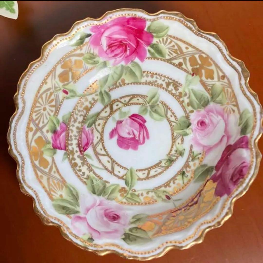 希少　美品　オールドノリタケ　薔薇　スモールボウル　小皿