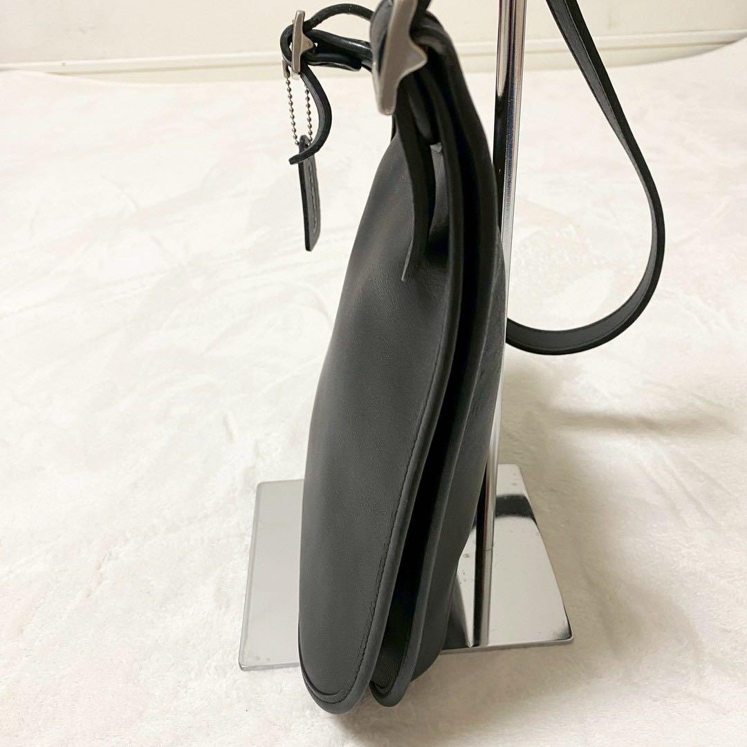 COACH オールドコーチ レザー 9135ヴィンテージショルダーバッグブラック