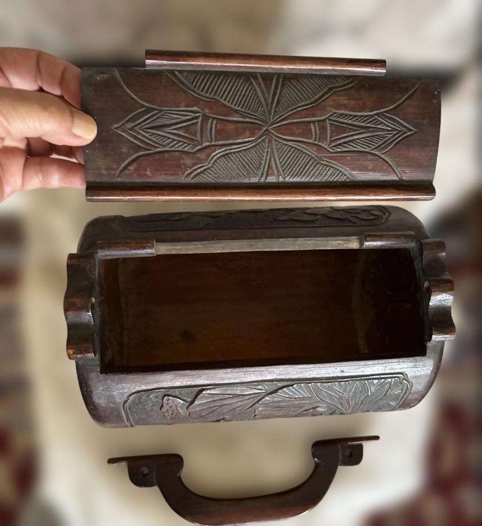 竹　バッグ　中国？　骨董品　アンティーク