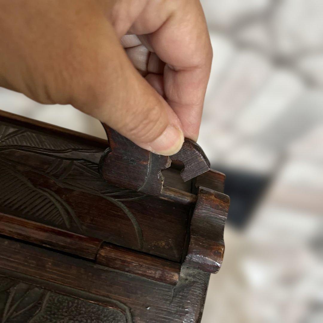 竹　バッグ　中国？　骨董品　アンティーク