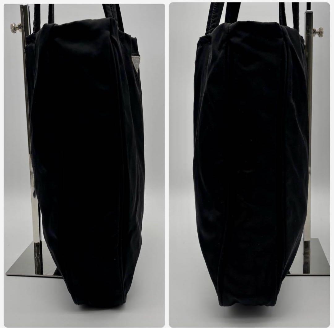 美品✨プラダ　トートバッグ　三角ロゴ　テーストナイロン　ネロ　ブラック　A4