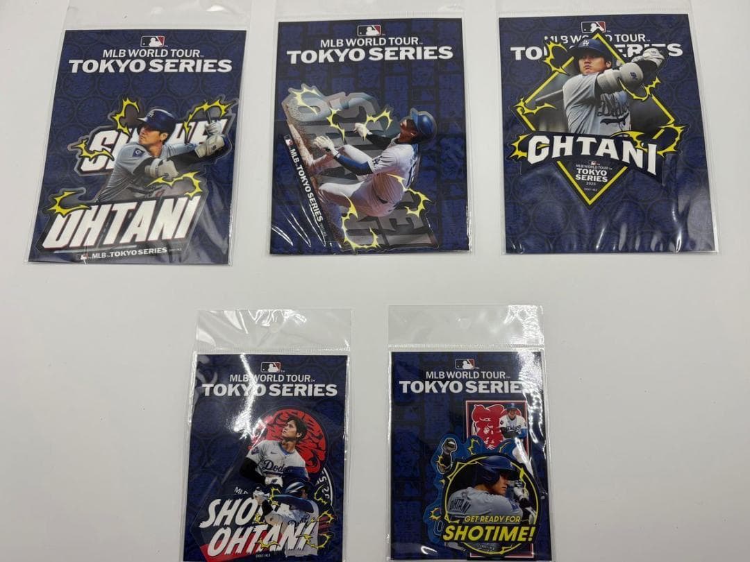 MLBドジャース 大谷翔平 東京シリーズ 開幕戦 ステッカー ５種セット