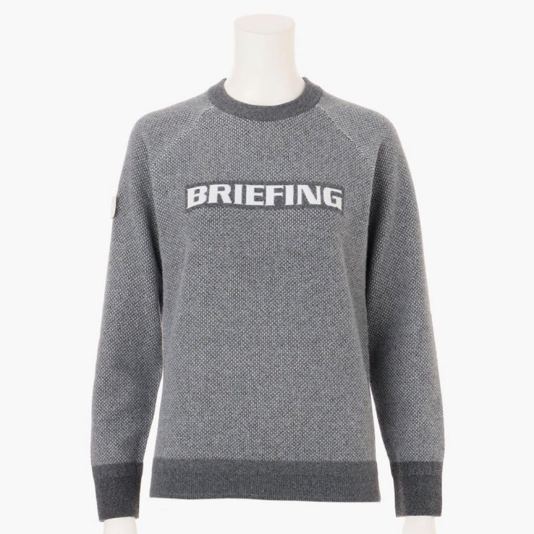 BRIEFING 新品　BIRDS EYE LOGO CREWNECK KNIT