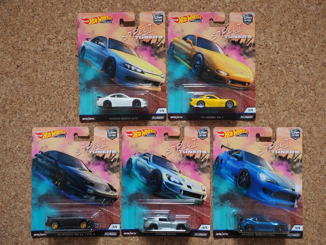 ホットウィール ストリートチューナーズ(STREET TUNERS) 5台セット