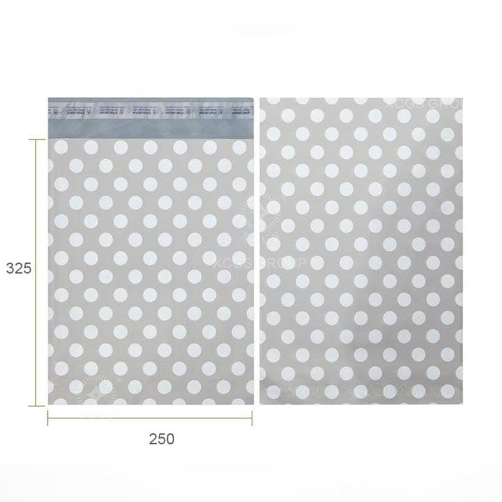 宅配ビニール袋 A4 1000枚入り ドット模様 250×325mm+50mm