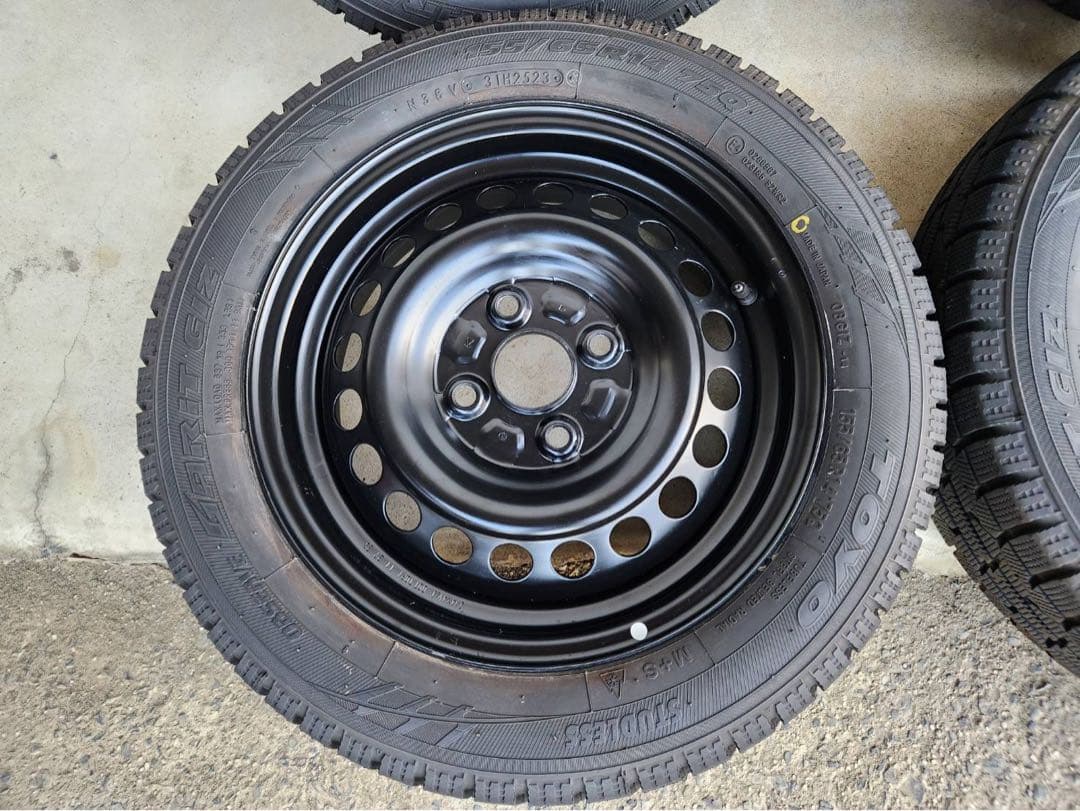 ★スタッドレス バリ山★送料無料ダイハツ純正14インチスチールホイール４本セット