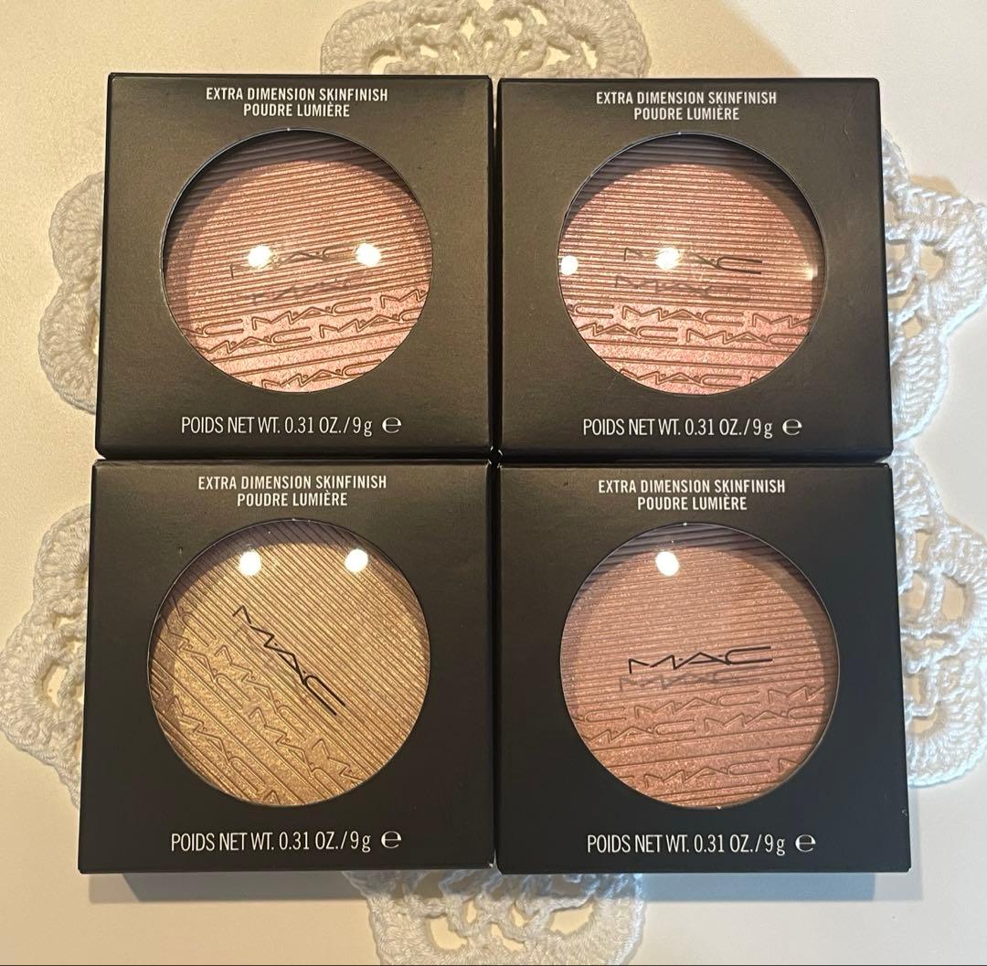 【新品未使用】MAC エクストラ ディメンション スキンフィニッシュ 4個セット