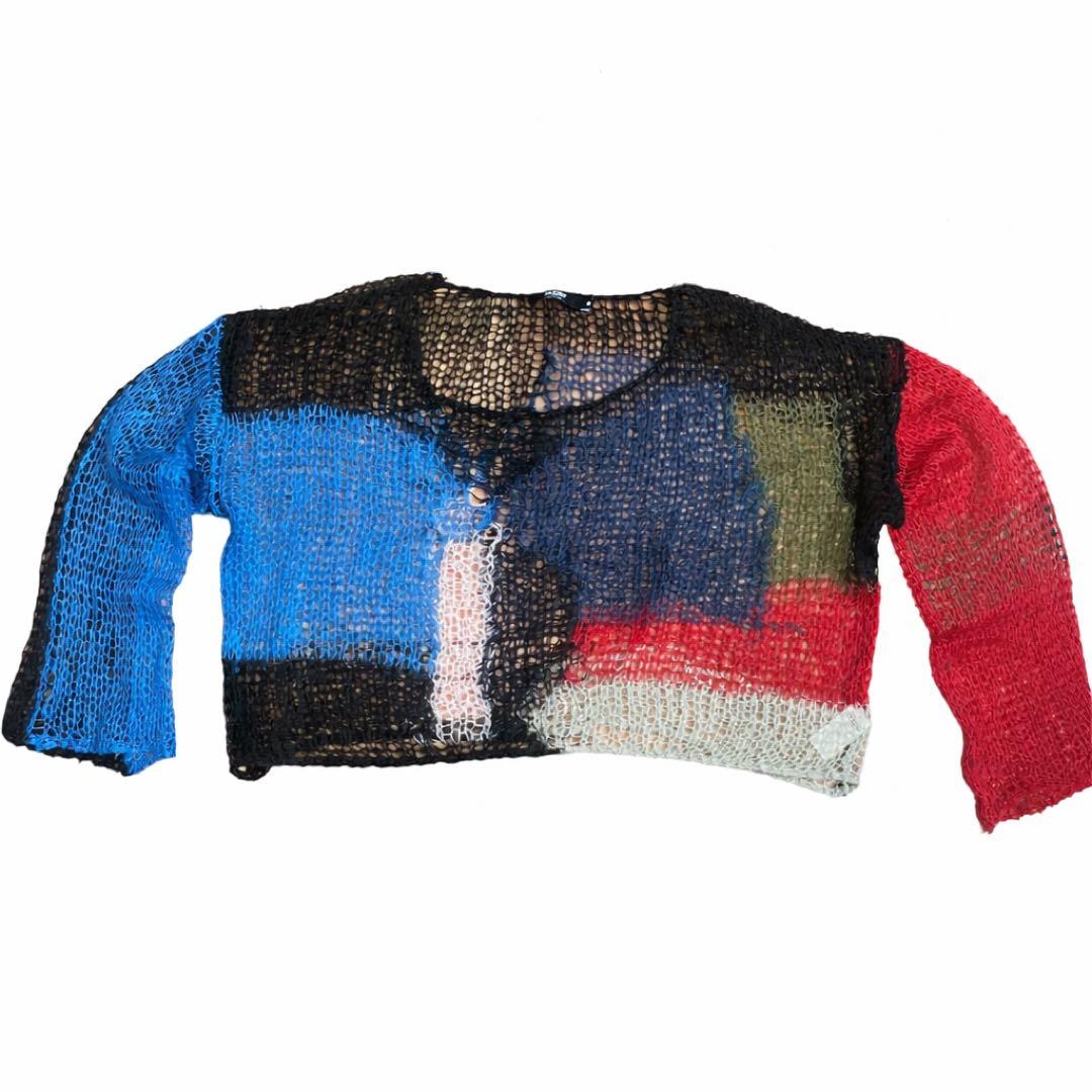 JADED LONDONマルチカラーメッシュニット