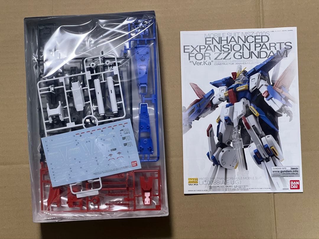 MG ダブルゼータガンダムVer．Kaプレミアムデカール付属