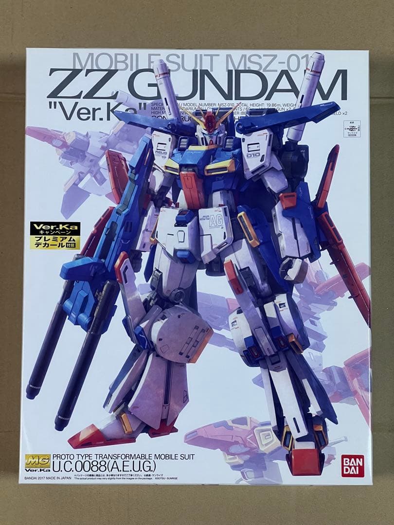 MG ダブルゼータガンダムVer．Kaプレミアムデカール付属
