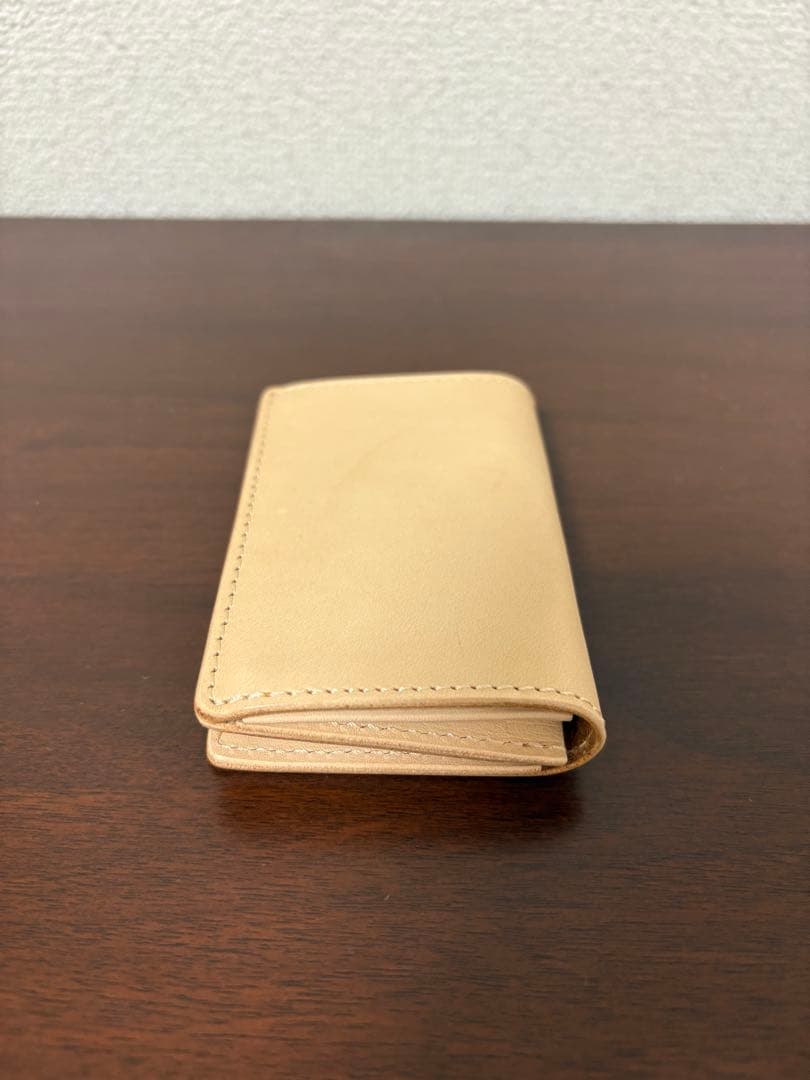 Hender Scheme ベージュ レザー名刺入れ