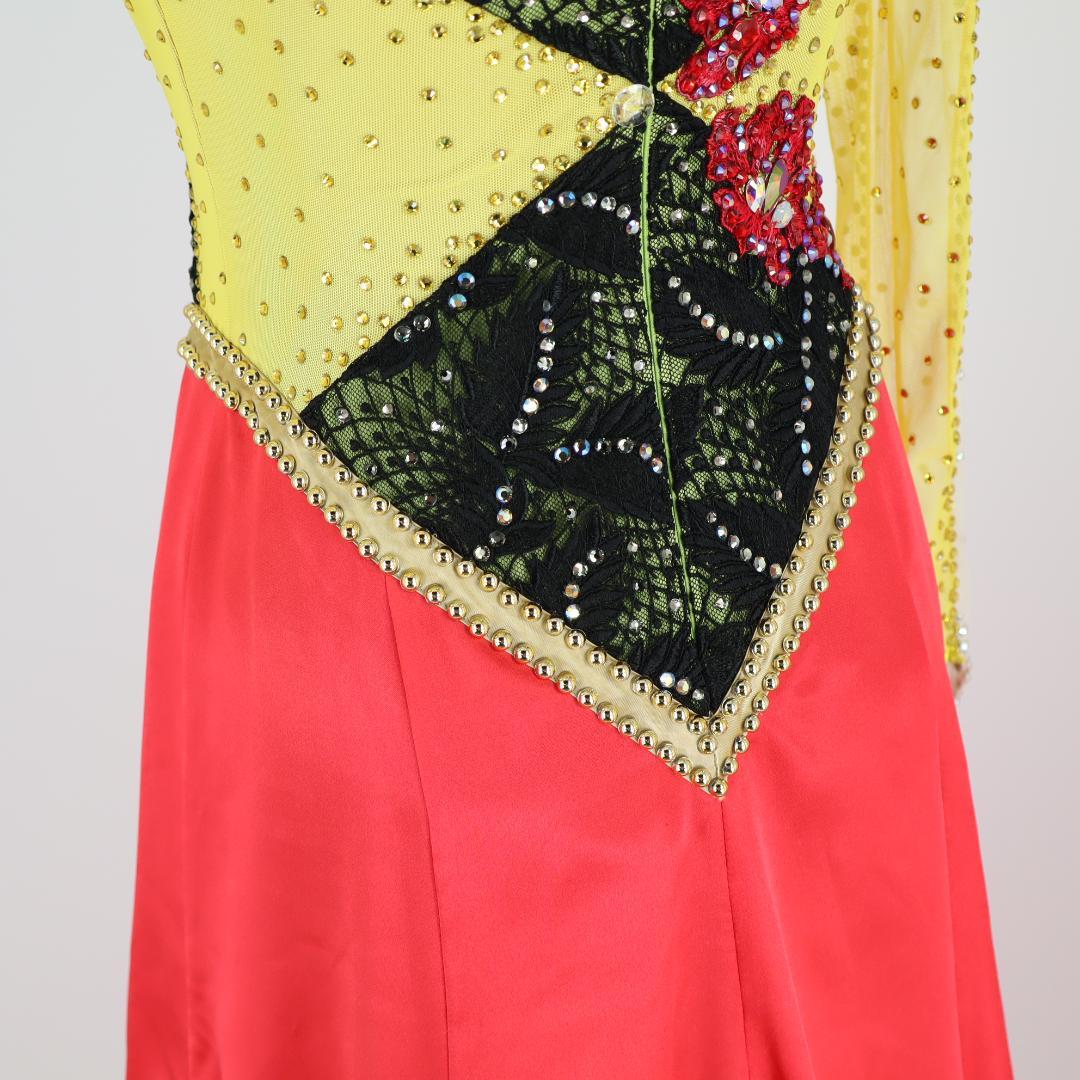 【美品 日本製 社交ダンス衣装】 in the MOOD インザムード ドレス