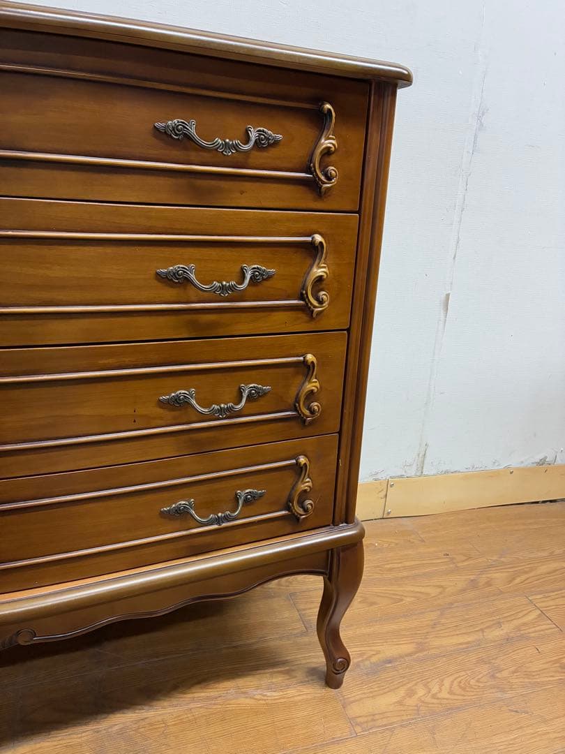 管409☆イタリア製☆アルティナージャ☆アンティーク☆4段チェスト☆マホガニー