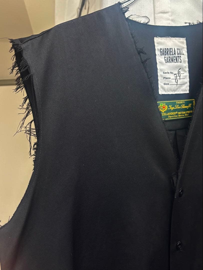 トップス SUMMER WOOL SLEEVELESS SHIRT