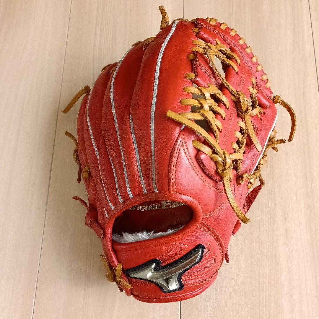 Mizuno Global Elite レッド 軟式グローブ　少年野球用