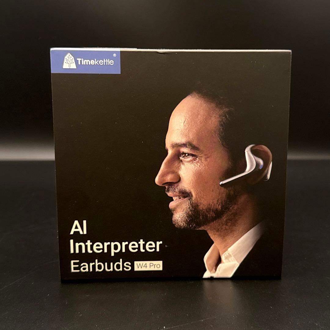 【美品】 タイムケトル Timekettle W4 Pro AI翻訳イヤフォン