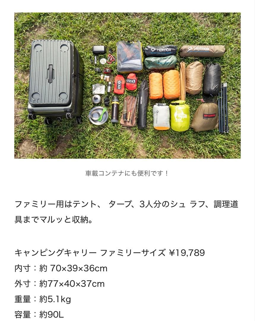 【希少】BE-PAL×greenstage キャンピングキャリー