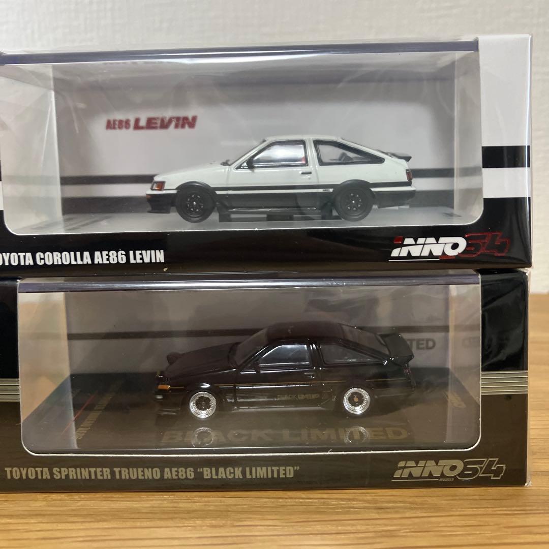 トヨタ AE86 レビン & スプリンター ミニカーセット　inno64