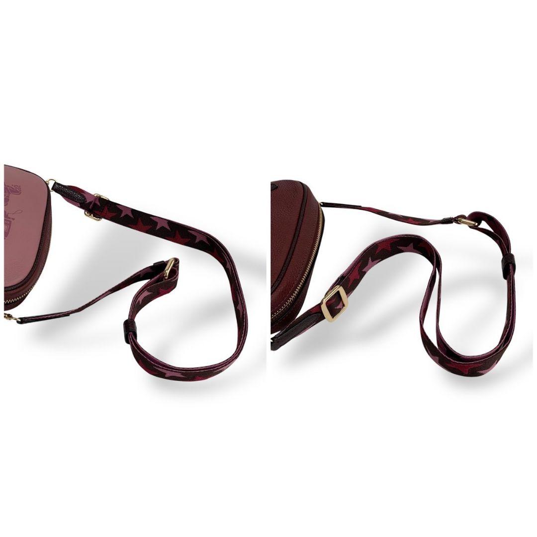 美品　コーチ　ショルダーバッグ　ボディバッグ斜めがけ　レザー　ゴールド金具