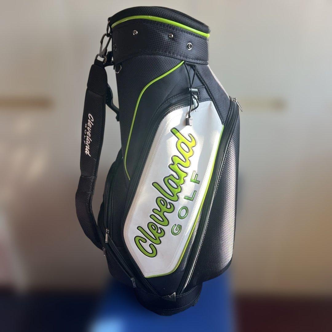 Cleveland Golf キャディバッグ ブラック/ホワイト/グリーン