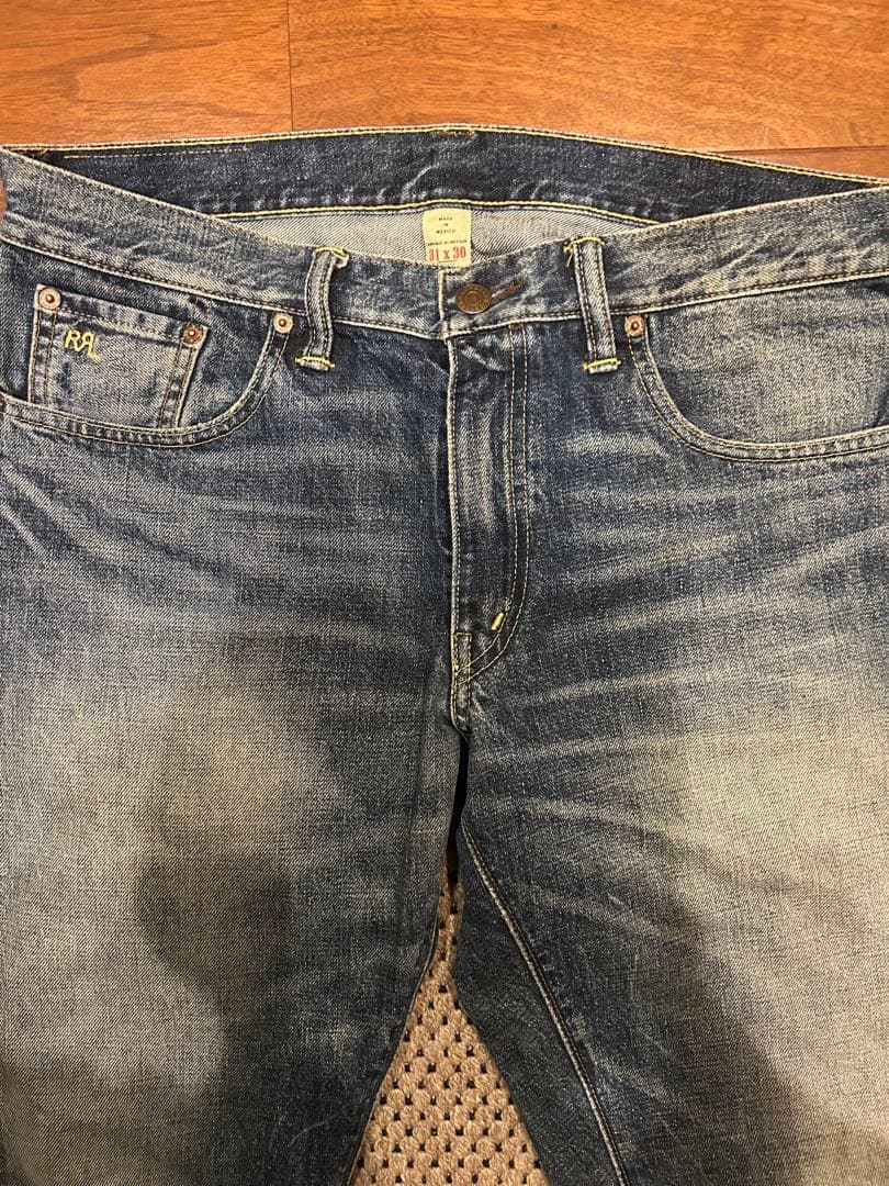 RRL ダブルアールエル デニム 31×30 14oz 米国製デニム　色落ち良好