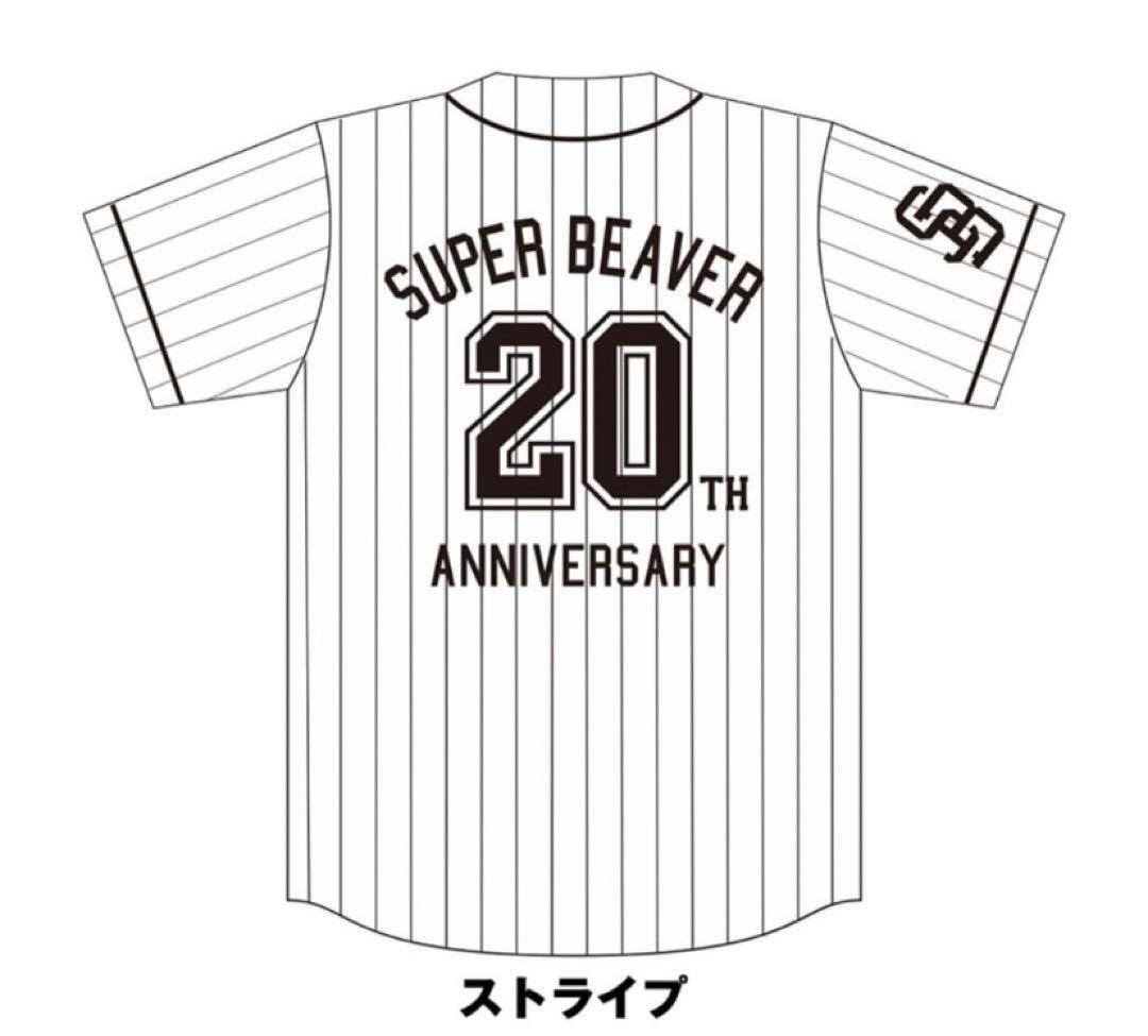 SUPER BEAVER ベースボールシャツ ストライプ Mサイズ
