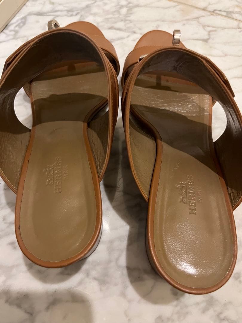 美品　HERMES エルメス　サンダル　オヴァシオン　ケリー金具 サイズ38