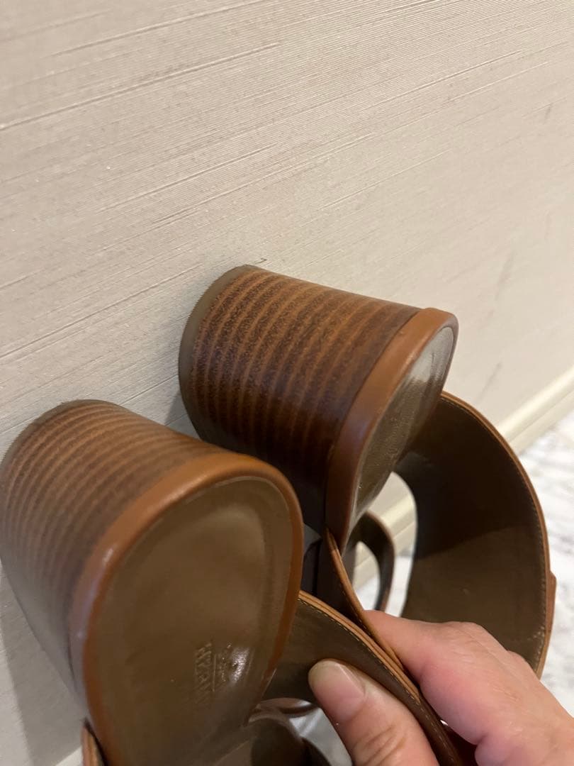 美品　HERMES エルメス　サンダル　オヴァシオン　ケリー金具 サイズ38