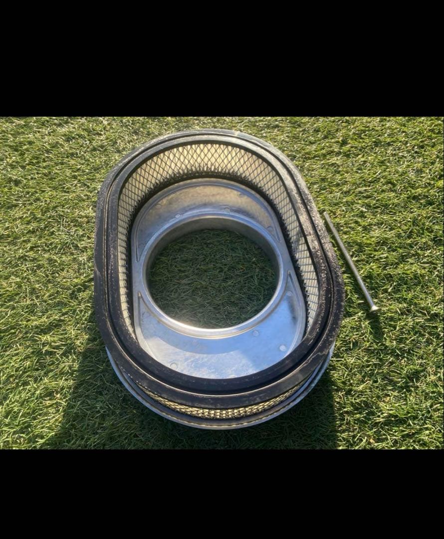 12インチ　オーバルエアクリーナー アルミ　シボレー　インパラ　SBC