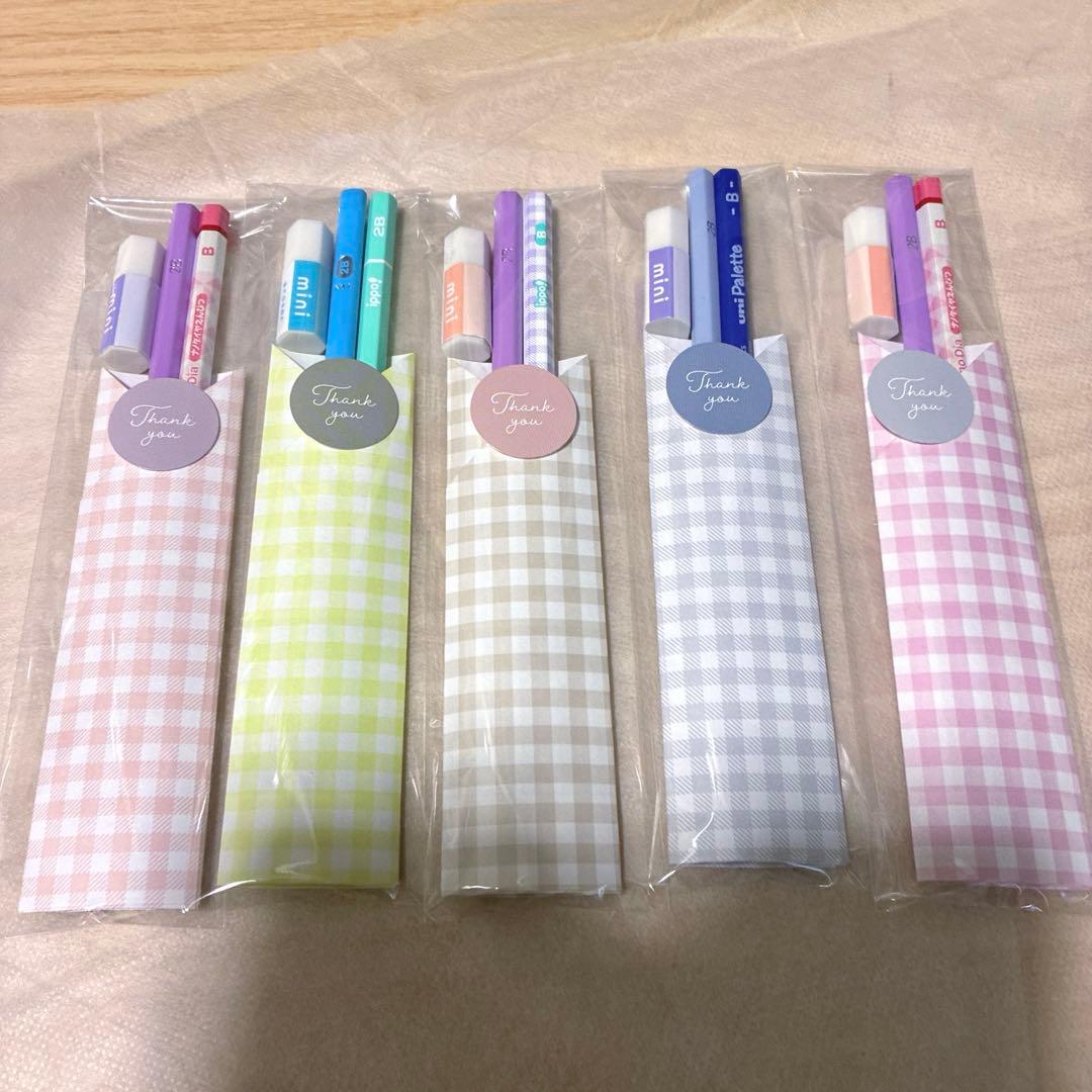 鉛筆91えんぴつプチギフト20個　ばら撒　退職　引越　転校　卒業　文具　ハハトコ