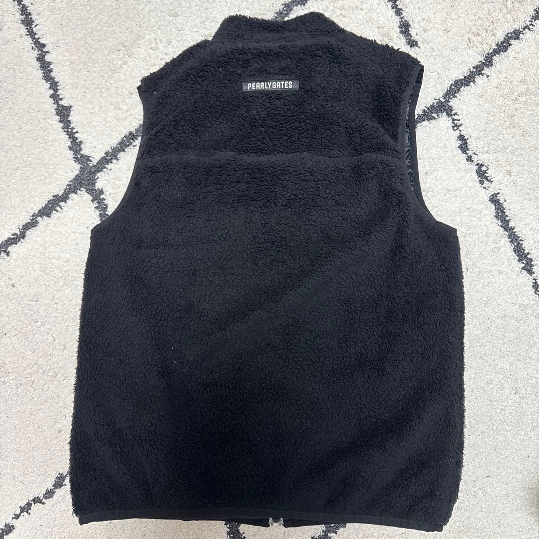 パーリーゲイツ　フリースベスト　ブラック　サイズ5