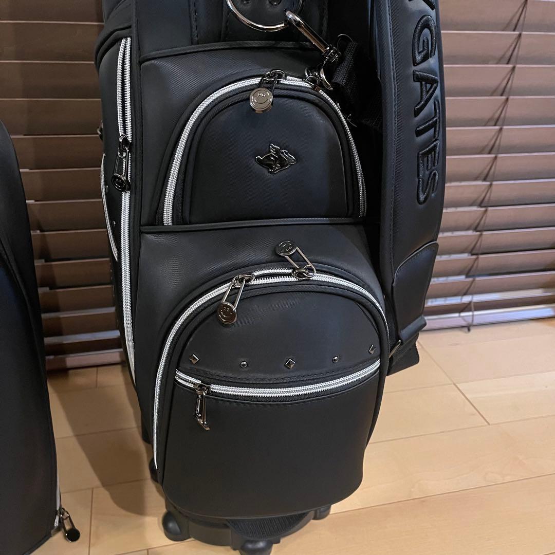 【即発送】PEARLY GATESパーリーゲイツ キャディバッグ ゴルフバッグ黒