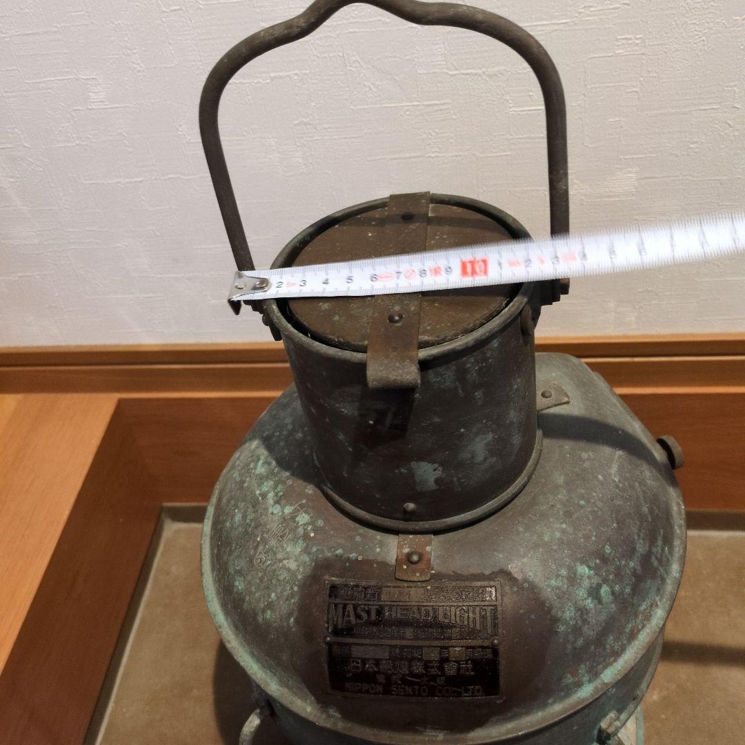 日本船燈株式会社　MAST HEAD LIGHT　オイルランプ　航海灯