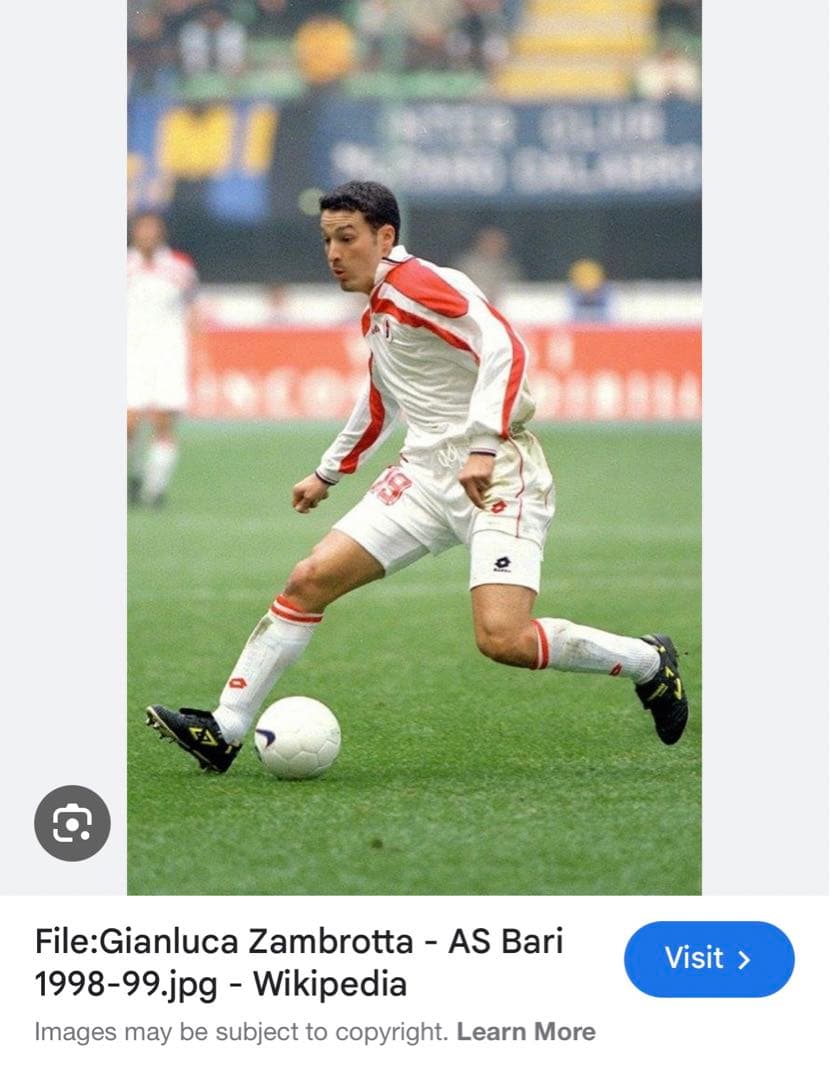 Zambrotta 19 Lotto サッカーシャツ バリユベントス 選手用