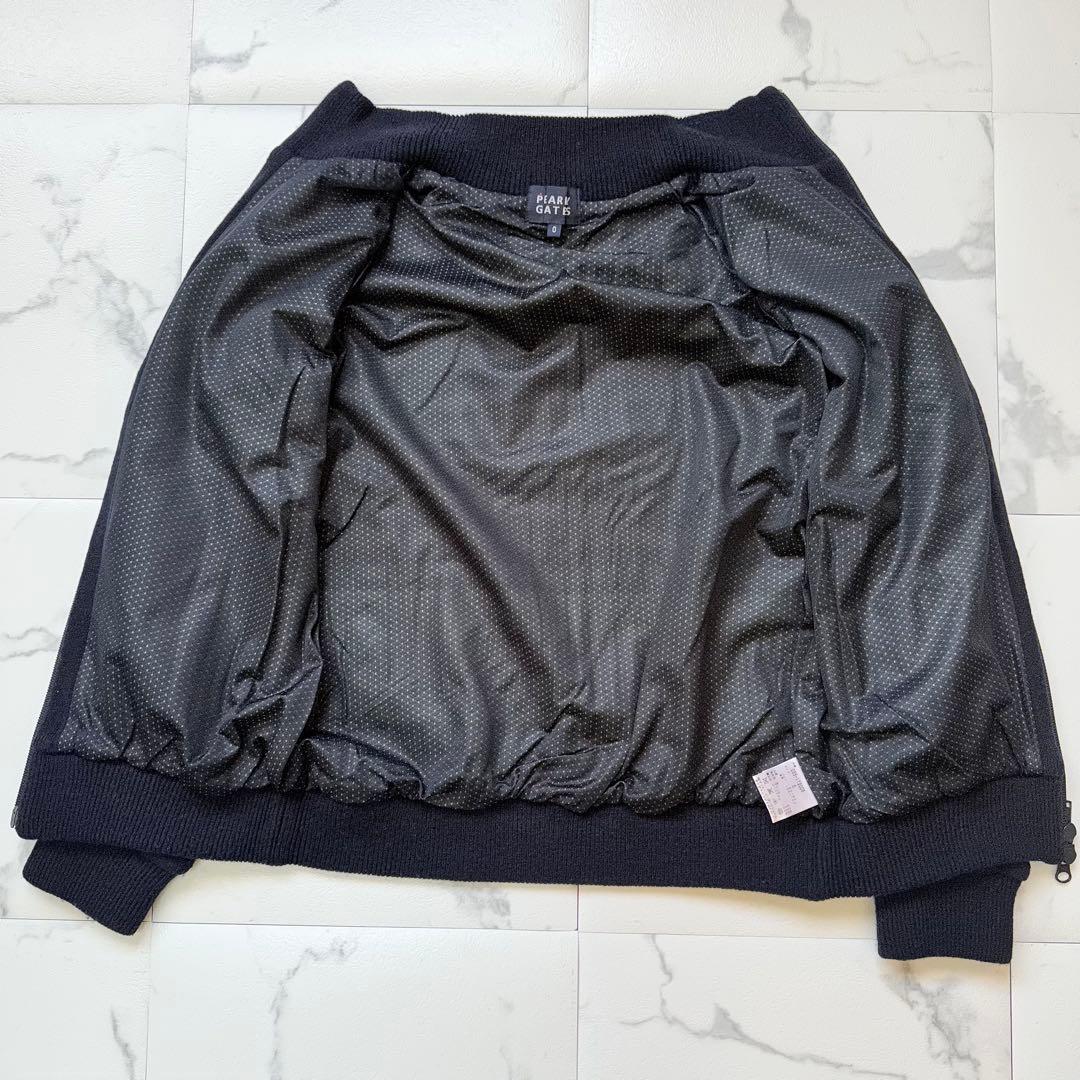 美品 PEARLY GATES パーリーゲイツ 防風防寒 フルジップ ニット