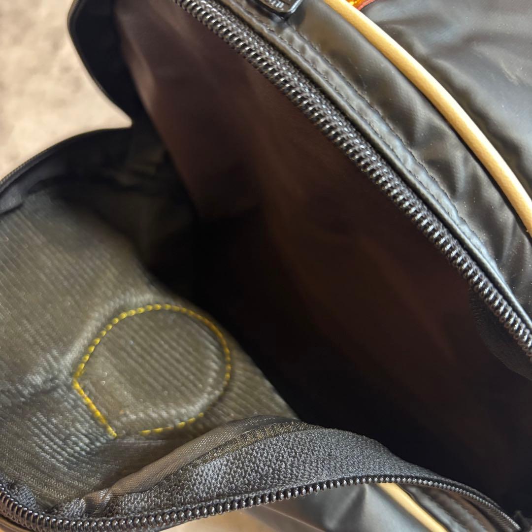 HUNTING WORLD 2WAY ナイロン×レザー ボストン 黒 大容量用