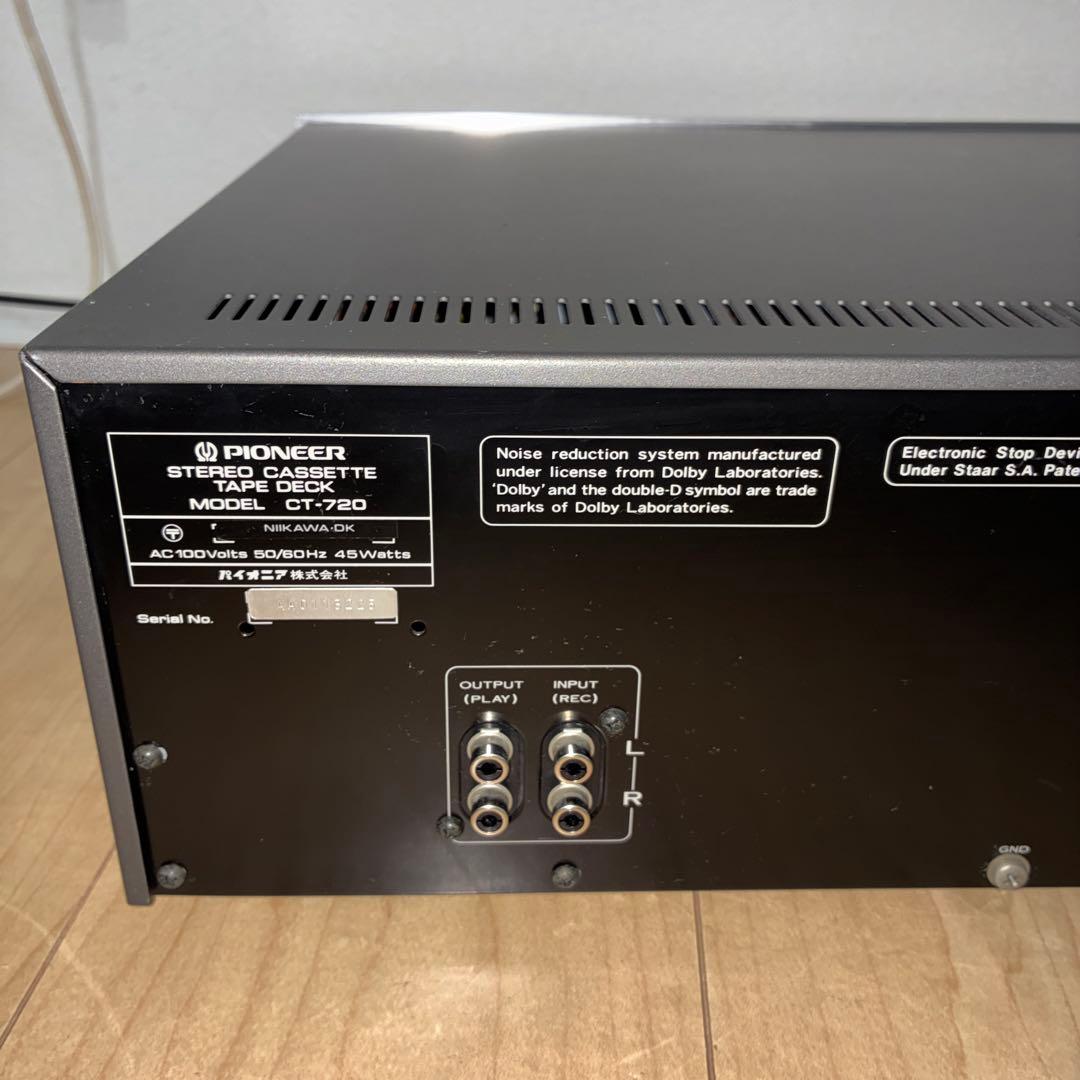 PIONEER CT-720 パイオニア ステレオカセットテープデッキ