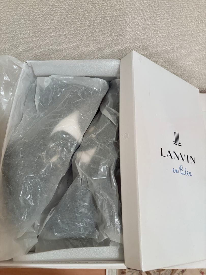 LANVIN en Bleu ビットローファーパンプス　ブラックエナメル　24
