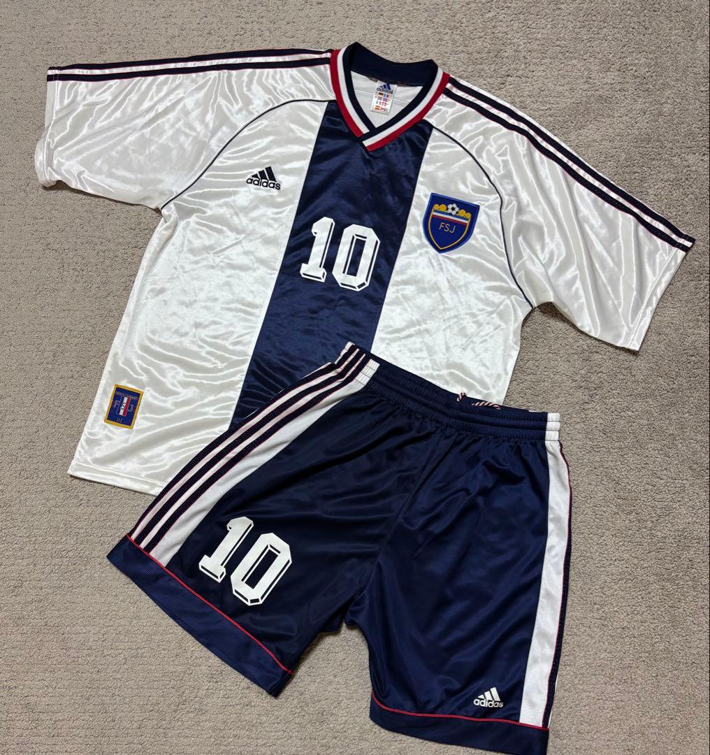 サッカー　ユーゴスラビア代表 ストイコビッチ アディダス　ユニフォーム　上下
