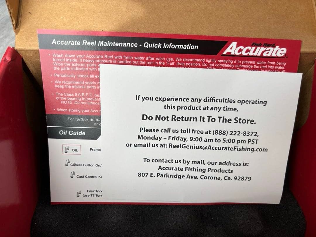 Accurate リール Boss Extreme BX2-600NNL-B