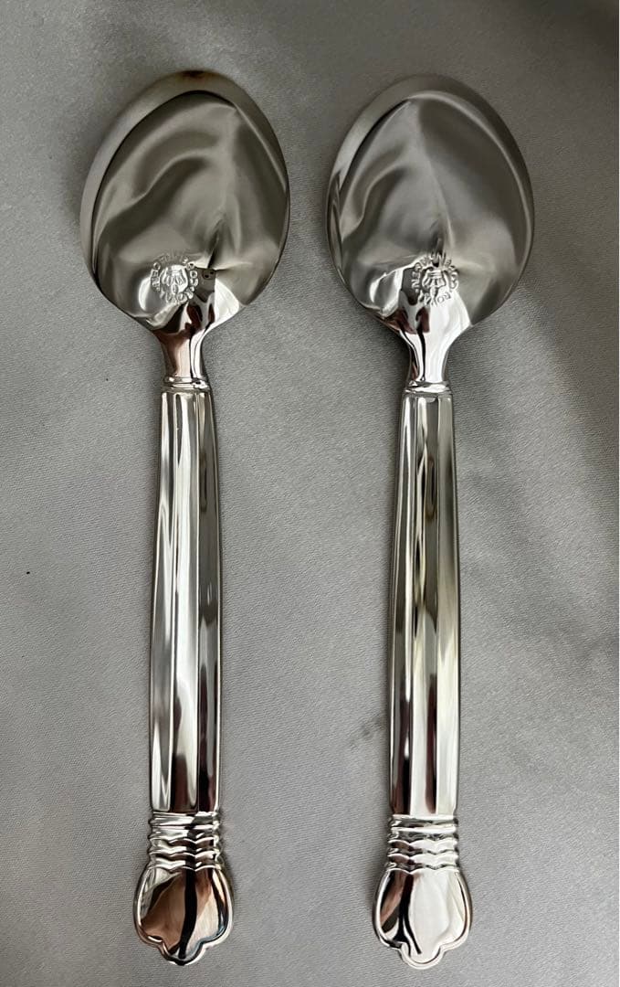 【未使用】純銀★稀少品ロイヤルコペンハーゲン　ストロイエ　ディナースプーン