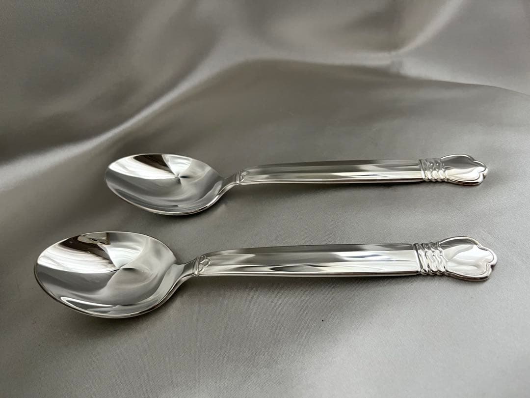 【未使用】純銀★稀少品ロイヤルコペンハーゲン　ストロイエ　ディナースプーン