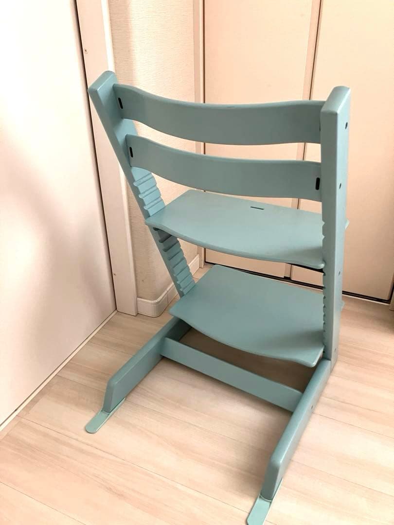STOKKE トリップトラップ（椅子本体＆ベビーセット）　アクアブルー