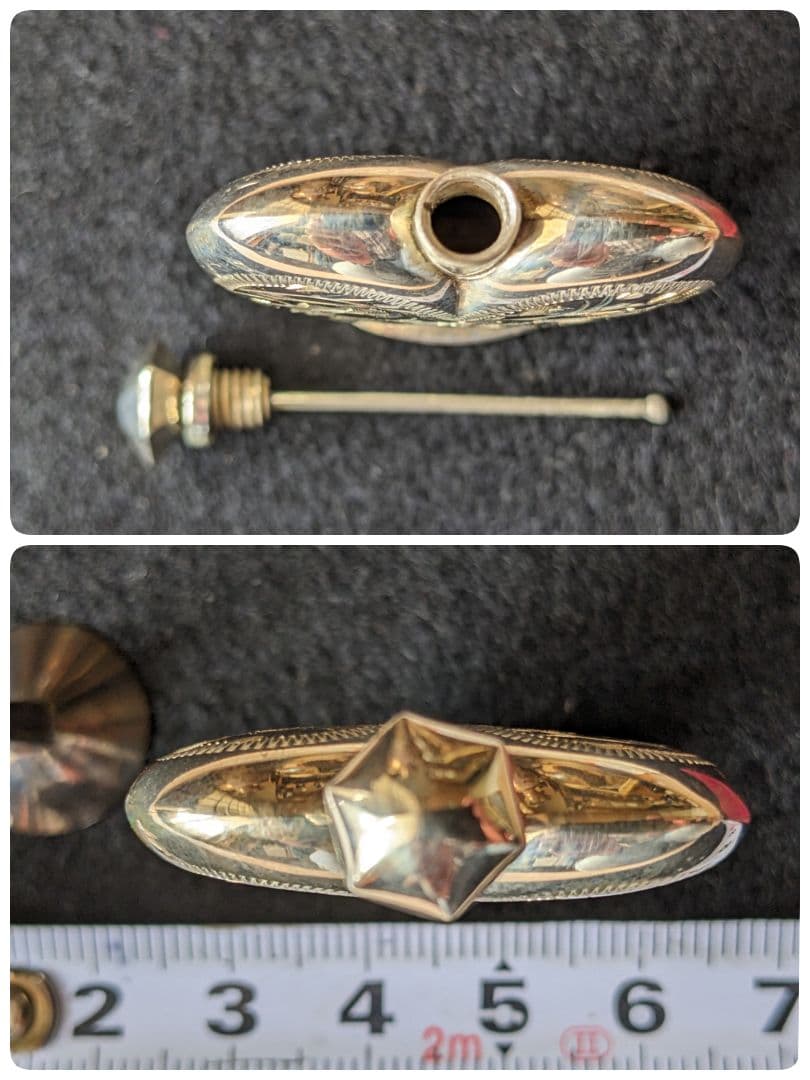 ♦銀瓶 彫金花卉紋様 香水瓶 ロート付 東京三越 コレクション骨董品アンティーク