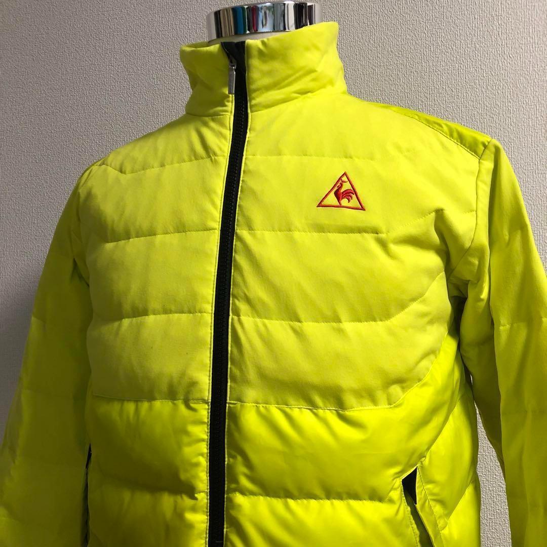 ルコックゴルフ◆ジップアップ ダウン ジャケット イエロー Mサイズ